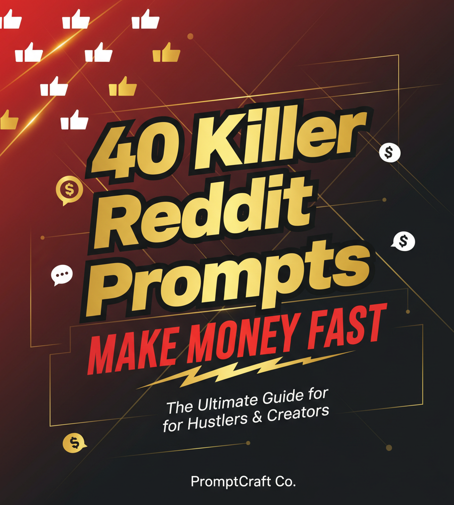 40 Killer Reddit Prompts to Make Money Fast: The Ultimate Guide for Hustlers & Creators